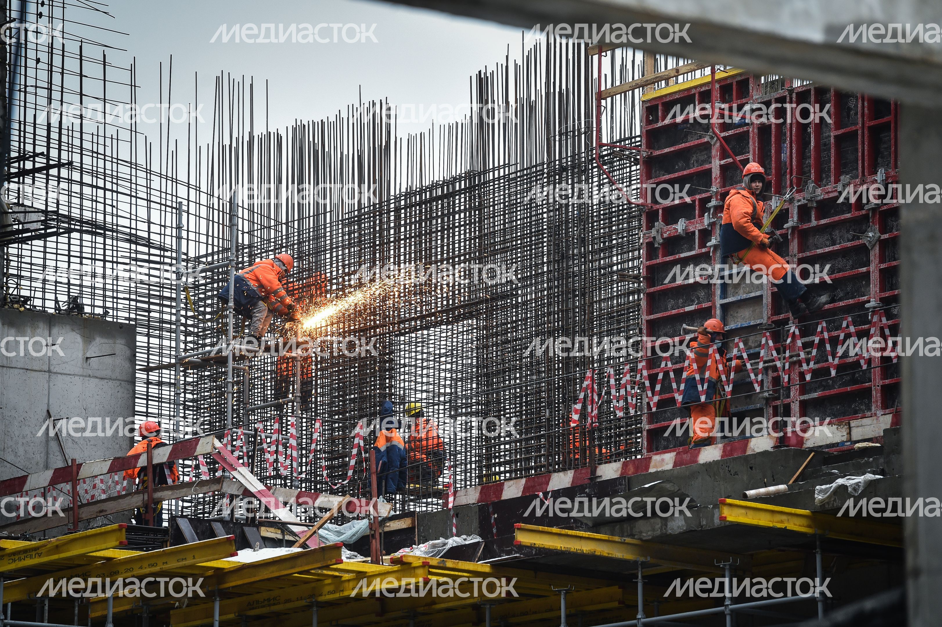 Строительные работы Центра самбо и Центра бокса в «Лужниках»