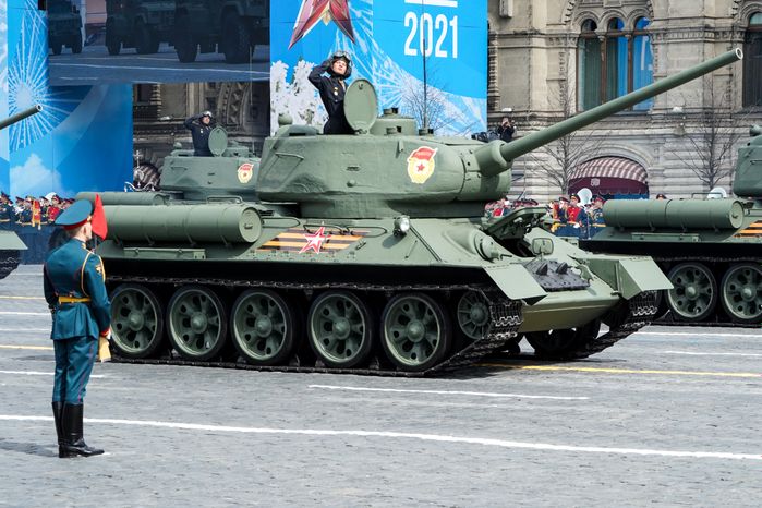 Генеральная репетиция парада Победы в Москве в 2021 году