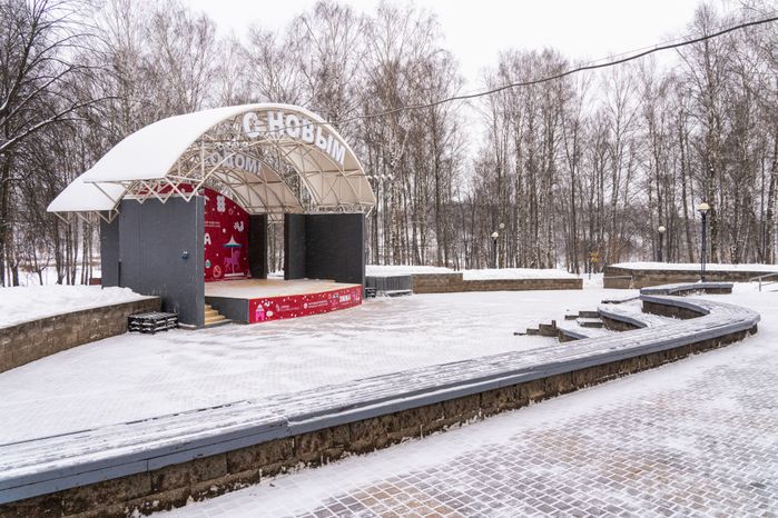 Клин. Парк культуры и отдыха «Сестрорецкий». Зима