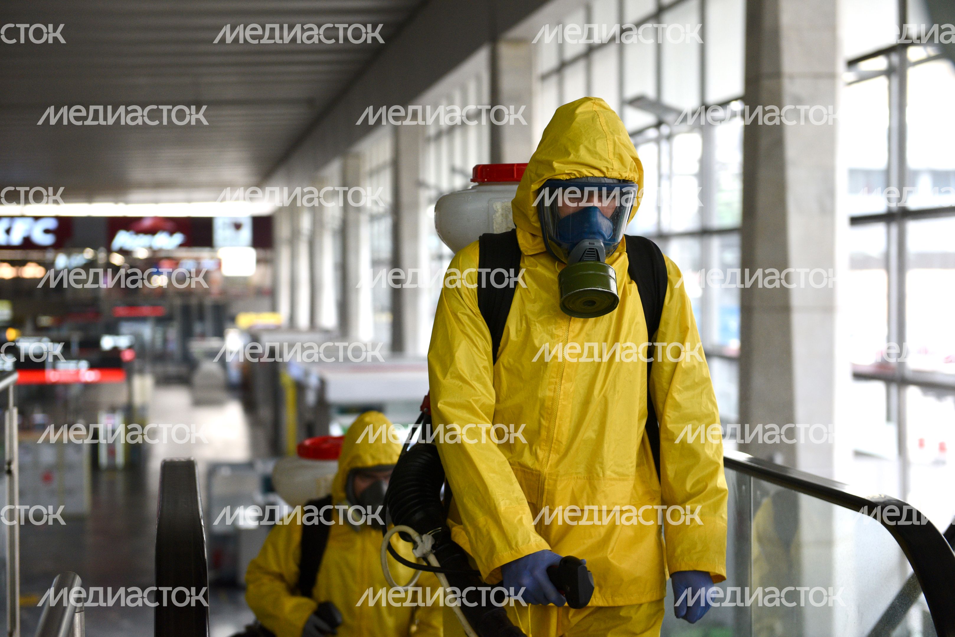 Дезинфекция Курского вокзала в Москве Дезинфекция Курского вокзала в Москве
