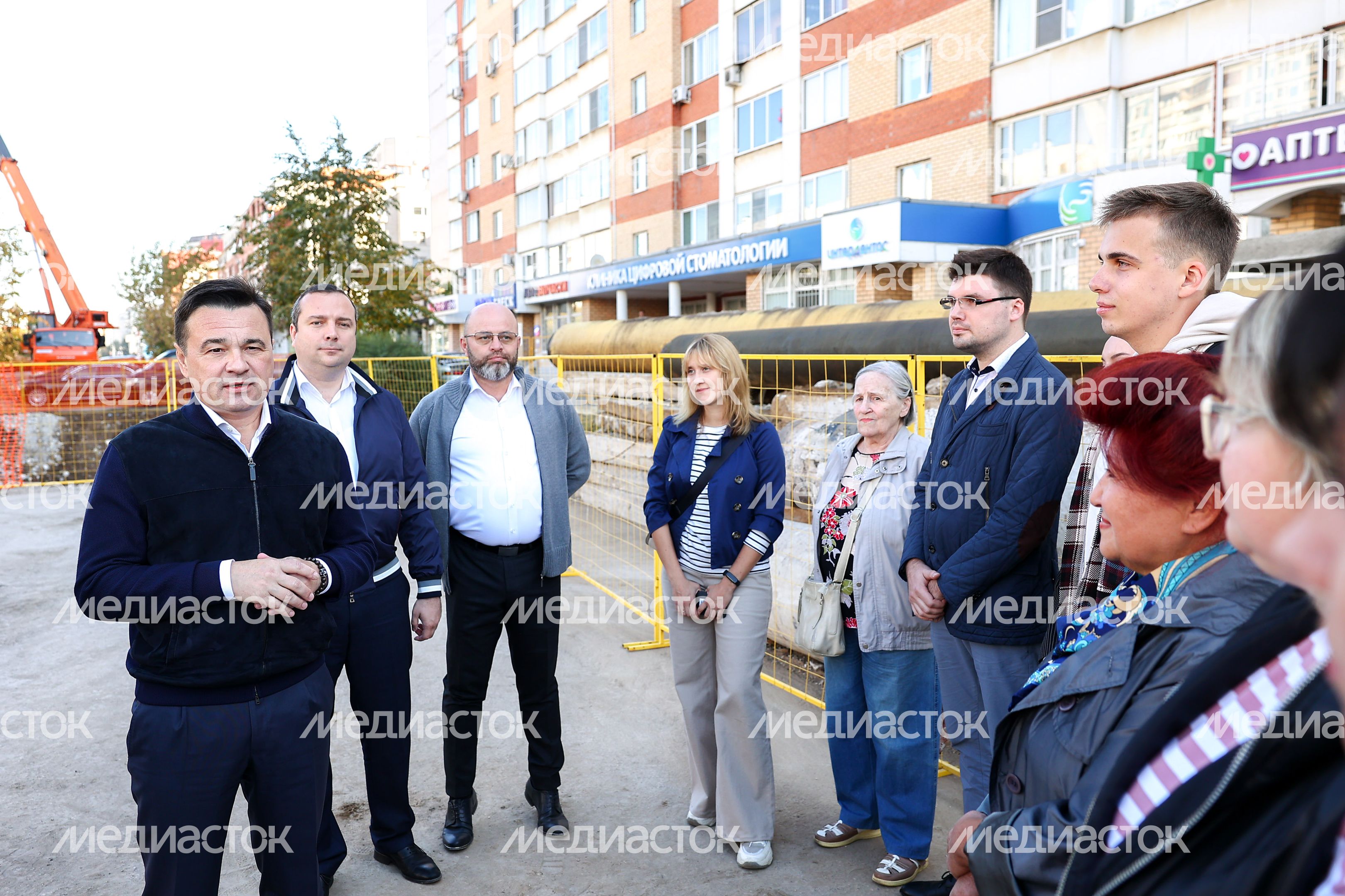 Осмотр новой котельной и реконструируемого участка теплосети в Королеве Губернатором Подмосковья
