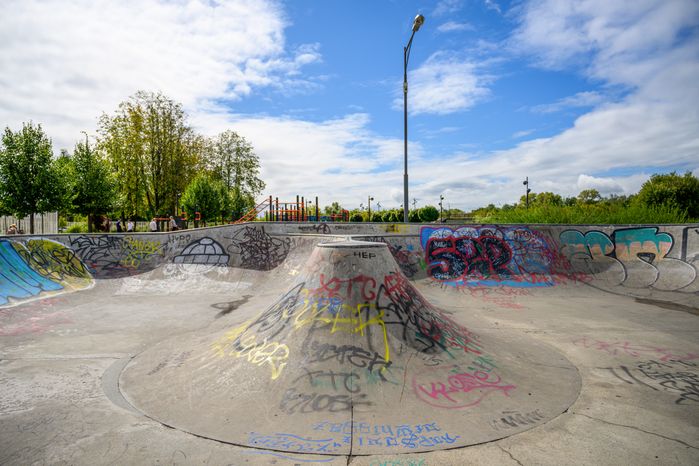 Парк 30-летия Победы летом в Орехово-Зуево