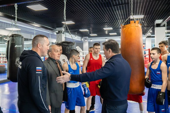 Посещение дворца спорта в Чехове Губернатором Подмосковья