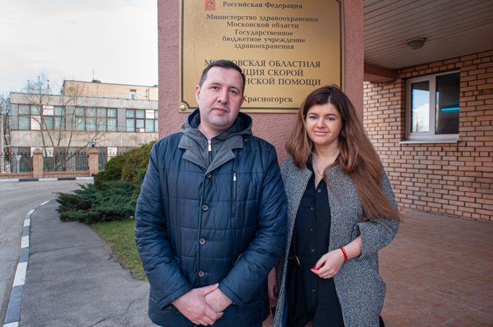 Благотворительная акция совместно с ОНФ в Московской областной станции скорой медицинской помощи города Красногорска