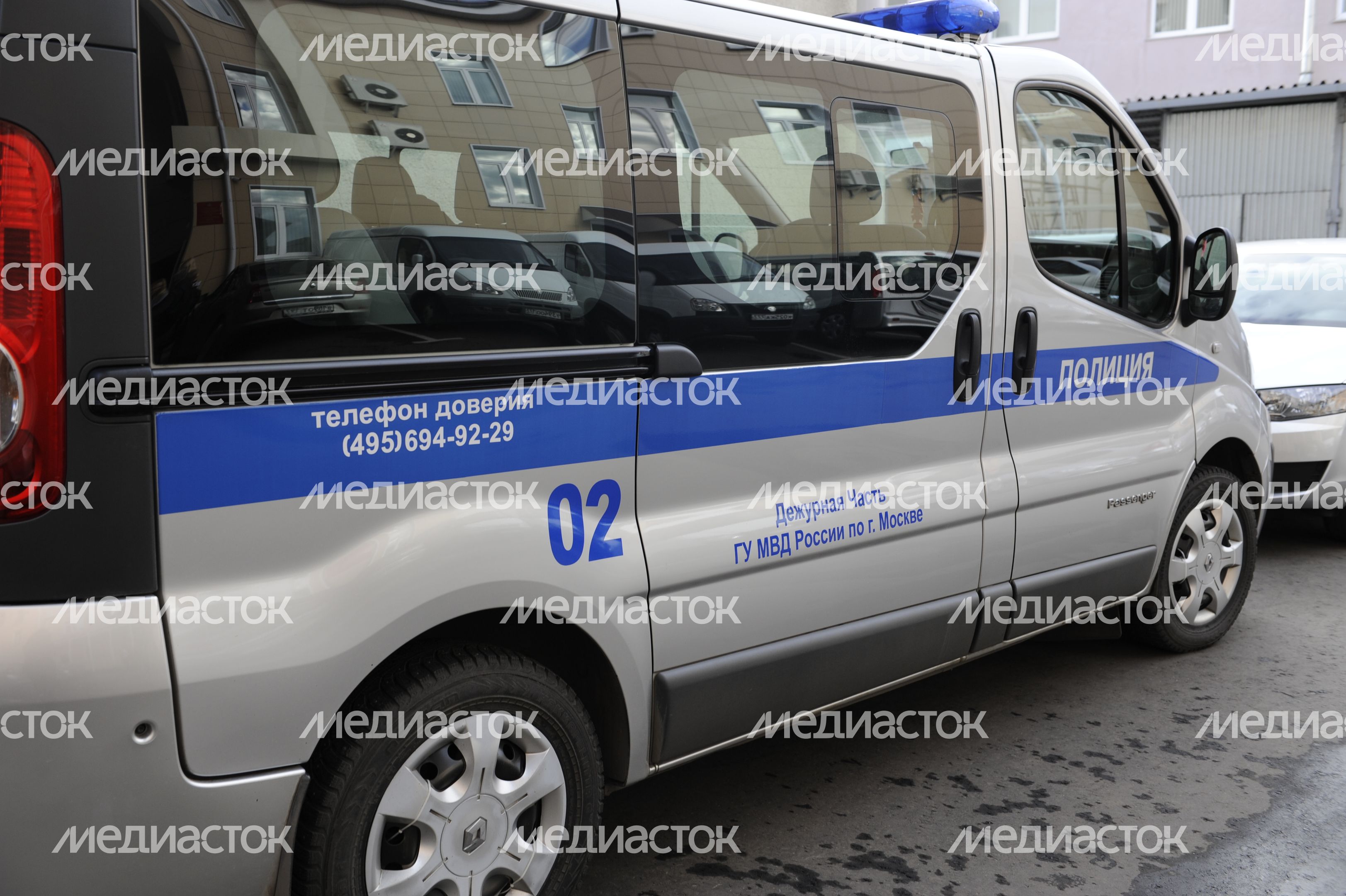 Полицейская машина в Москве