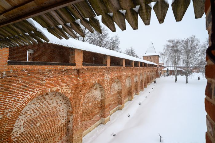 Зарайский кремль зимой