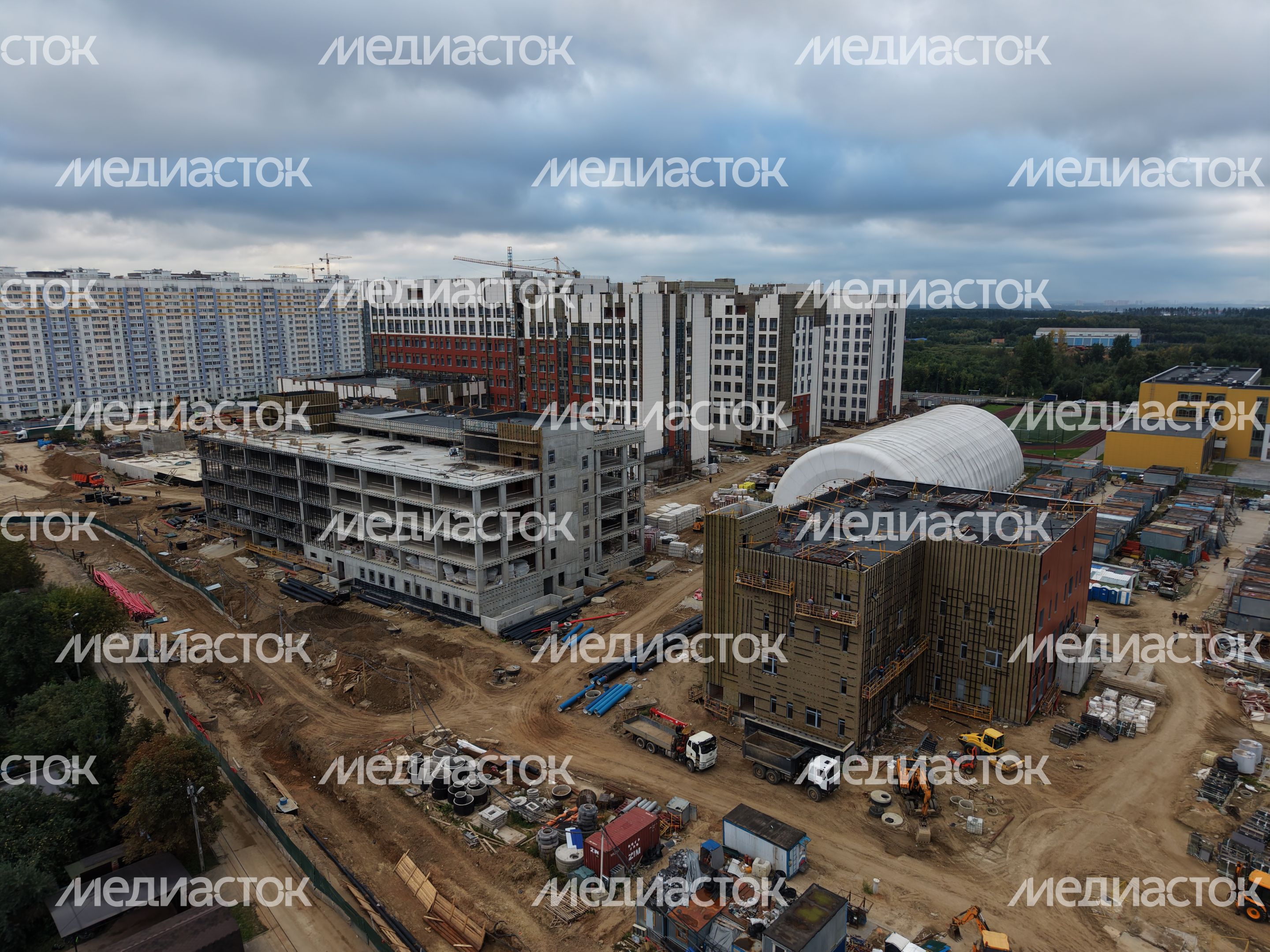 Строительство многопрофильной больницы в микрорайоне Ольгино города Балашиха Строительство многопрофильной больницы в микрорайоне Ольгино города Балашиха