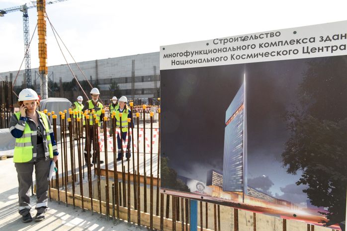 Строительно‑монтажные работы в Национальном космическом центре