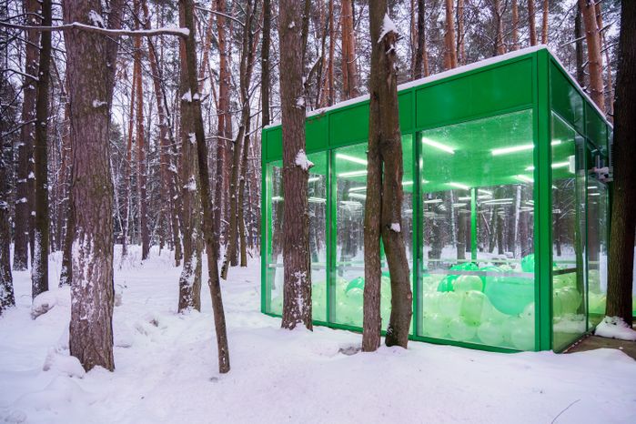 Домодедово. Арт-объект «Кубикус» в парке «Елочки»