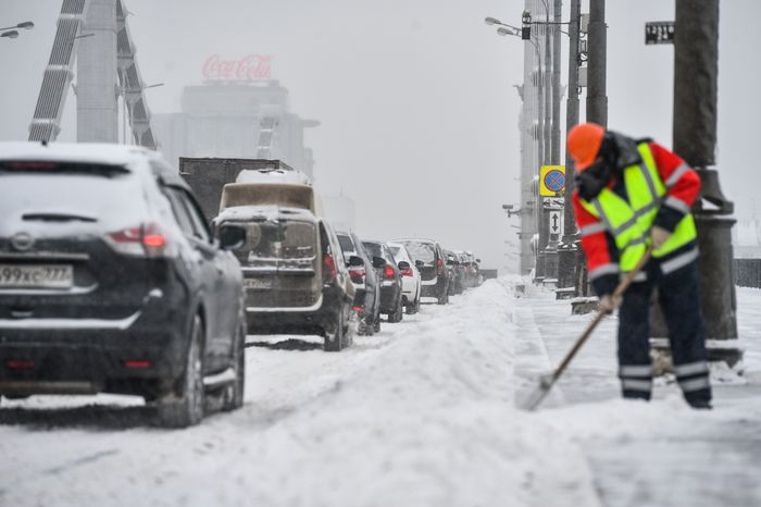 Снегопад в Москве