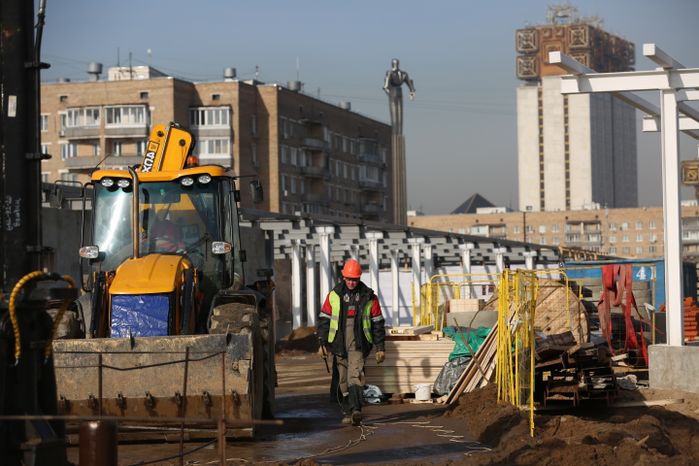 Строительство ТПУ «Площадь Гагарина» в Москве