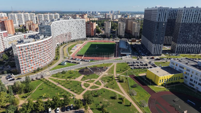 День физкультурника на стадионе им. Д. Аленичева в Мытищах