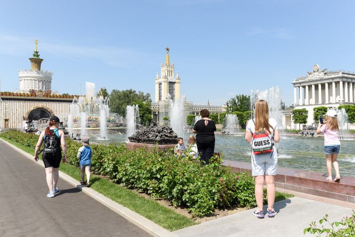 Жаркая погода в Москве