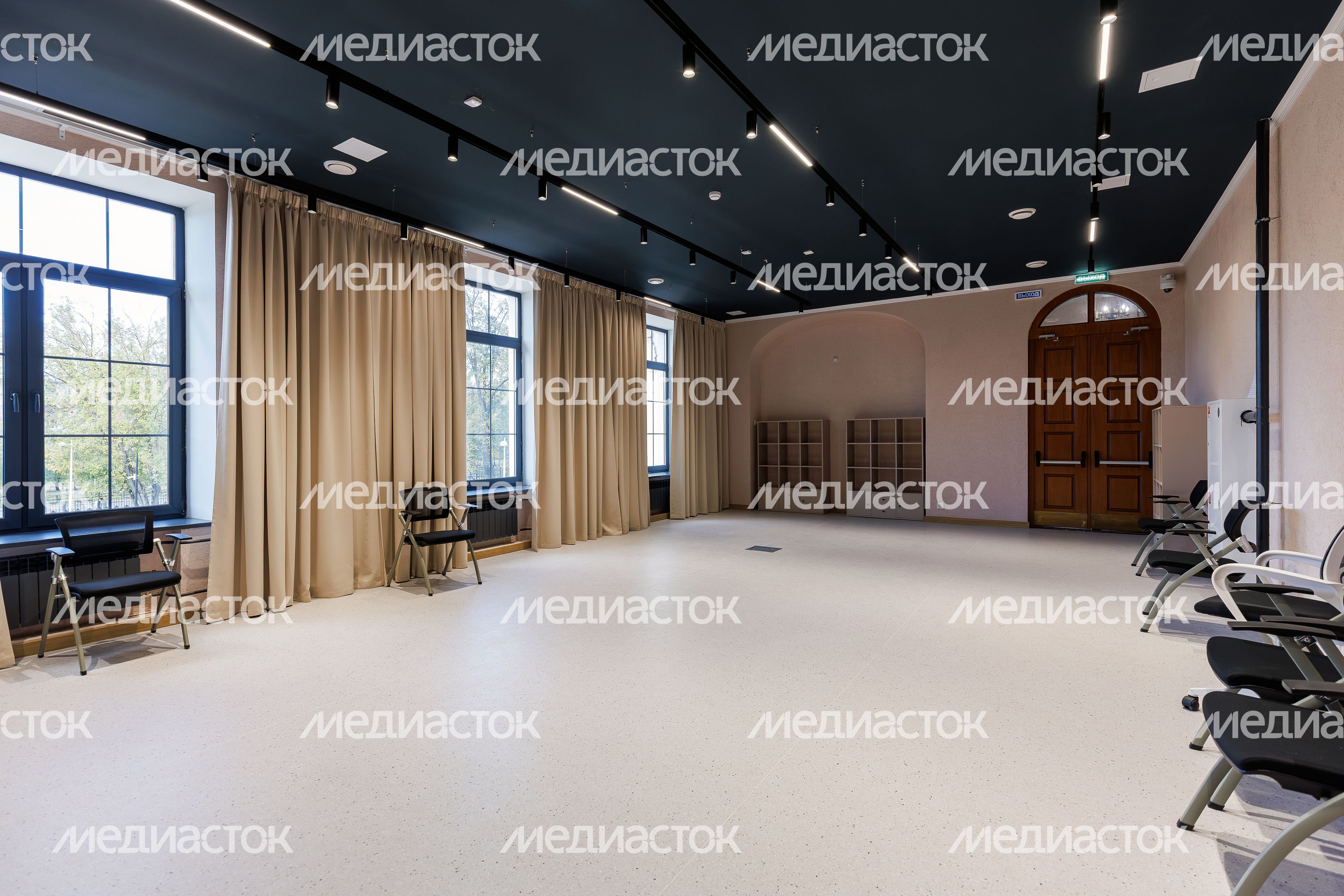 Зал для творческих занятий в Центре культуры и искусств им. Л. Кекушева в Ивантеевке Пушкинского округа после капремонта