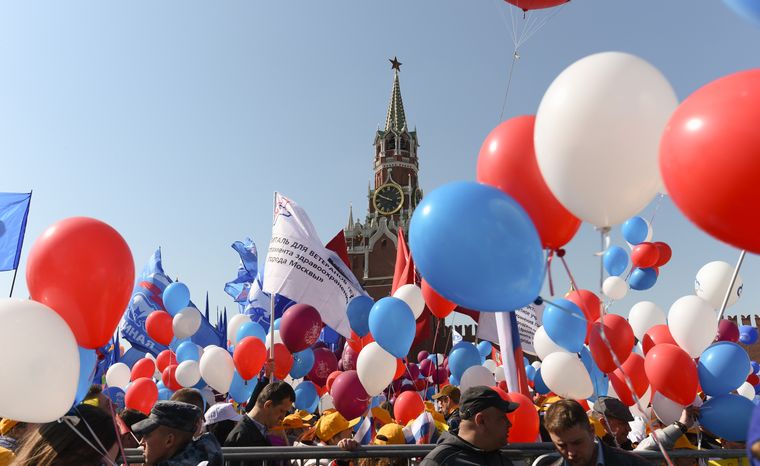 Первомайская демонстрация на Красной площади