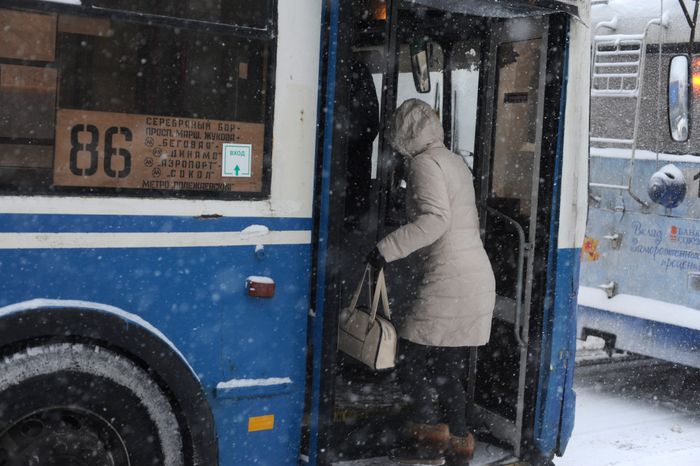 Снегопад в Москве