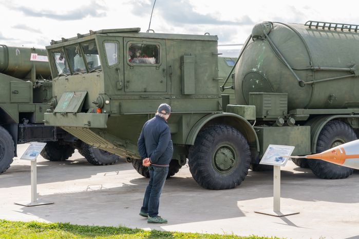 Самоходная пусковая установка на Музейной площадке №1 парка «Патриот»