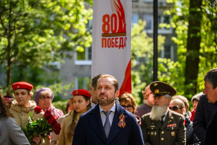 Торжественная церемония зажжения Вечного огня в Королеве