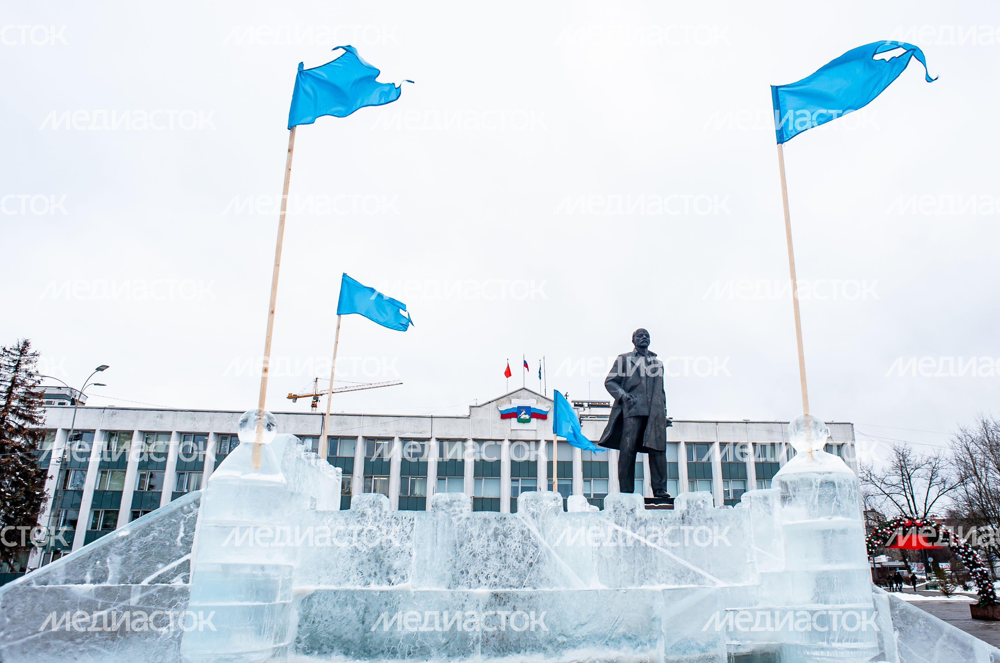 Зимние виды города Одинцово