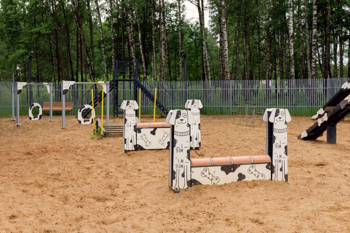 Площадка для выгула животных в Городском парке культуры и отдыха в Ивантеевке Пушкинского округа