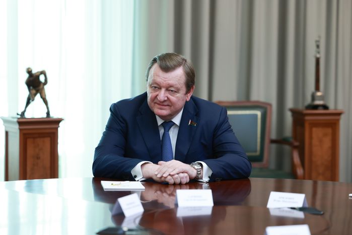 Сергей Алейник на встрече с участниками Межпарламентской комиссии по сотрудничеству России и Белоруссии