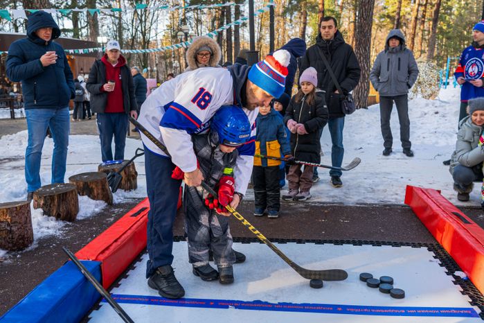 Спортивное мероприятие «Зимние рекорды» в детском городке «Сказочный»