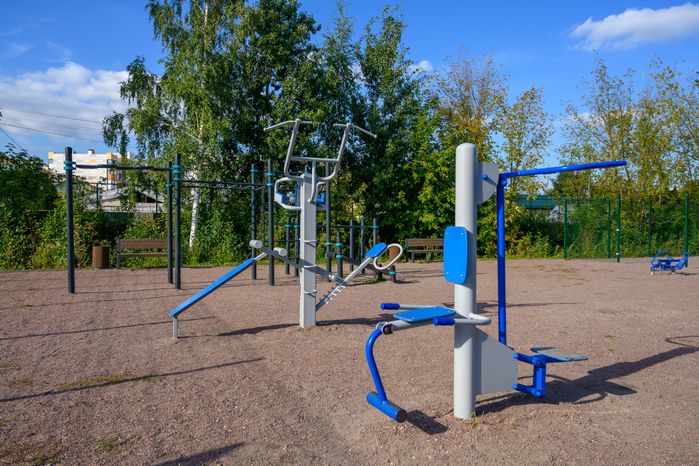 Спортивная площадка в парке «Марусино» в Люберцах