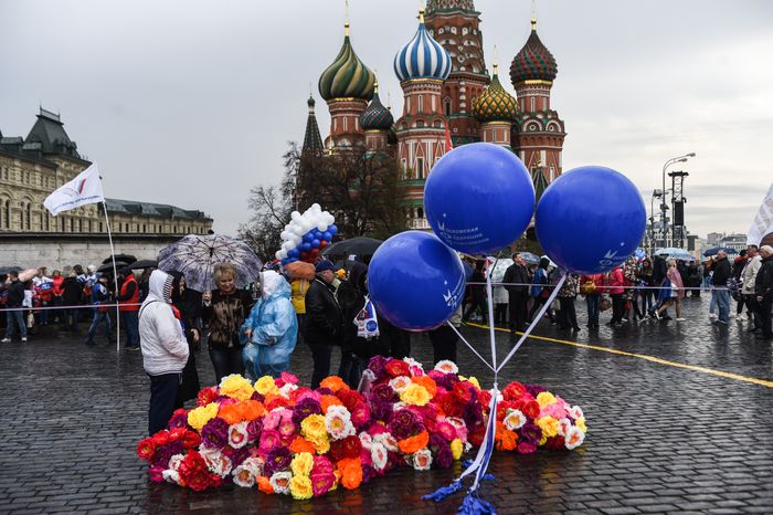 Первомайская демонстрация профсоюзов в Москве