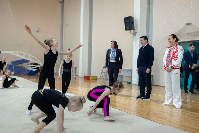 Посещение дворца спорта в Чехове Губернатором Подмосковья