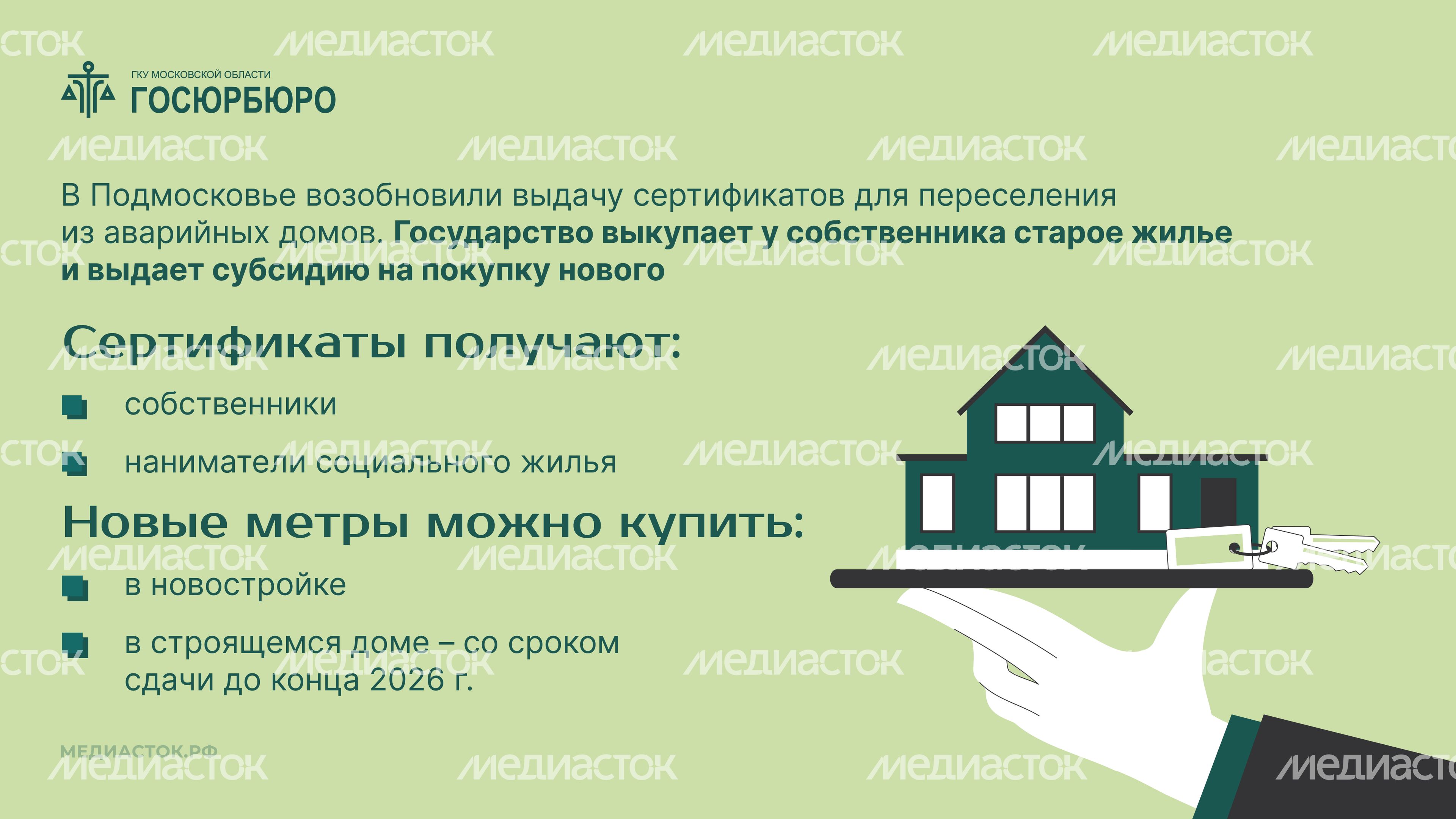 Выдача сертификатов на переезд из аварийного жилья в Московской области горизонталь 02 Выдача сертификатов на переезд из аварийного жилья в Московской области горизонталь 02