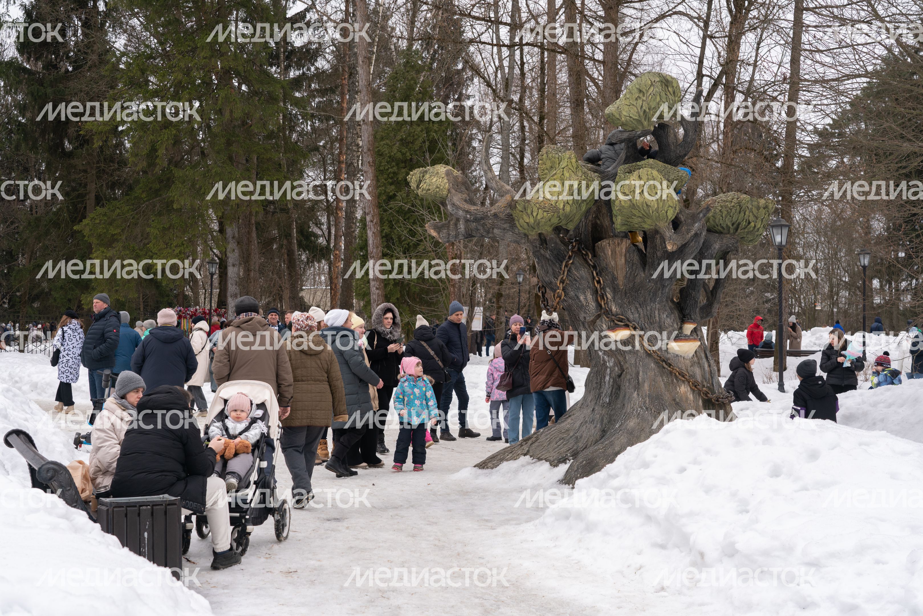 Масленица в парке "Захарово". Одинцовский округ