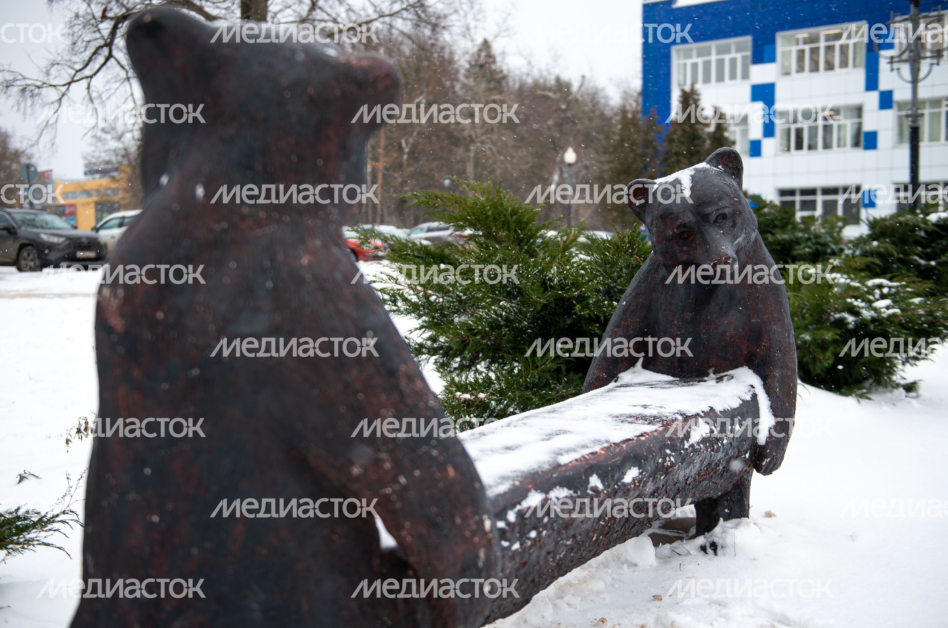 Зимние виды города Воскресенск