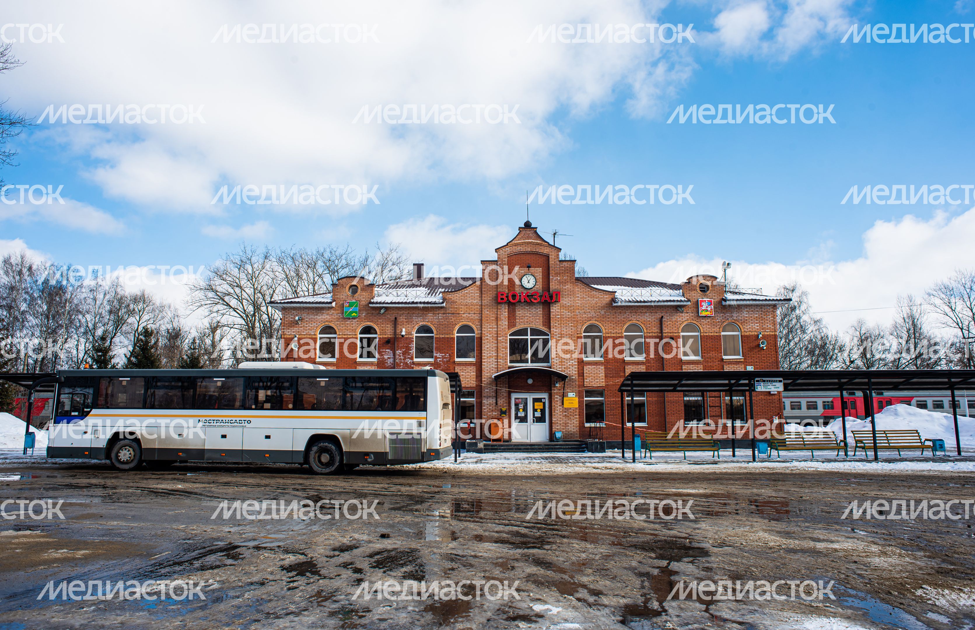Зимние виды города Электрогорск