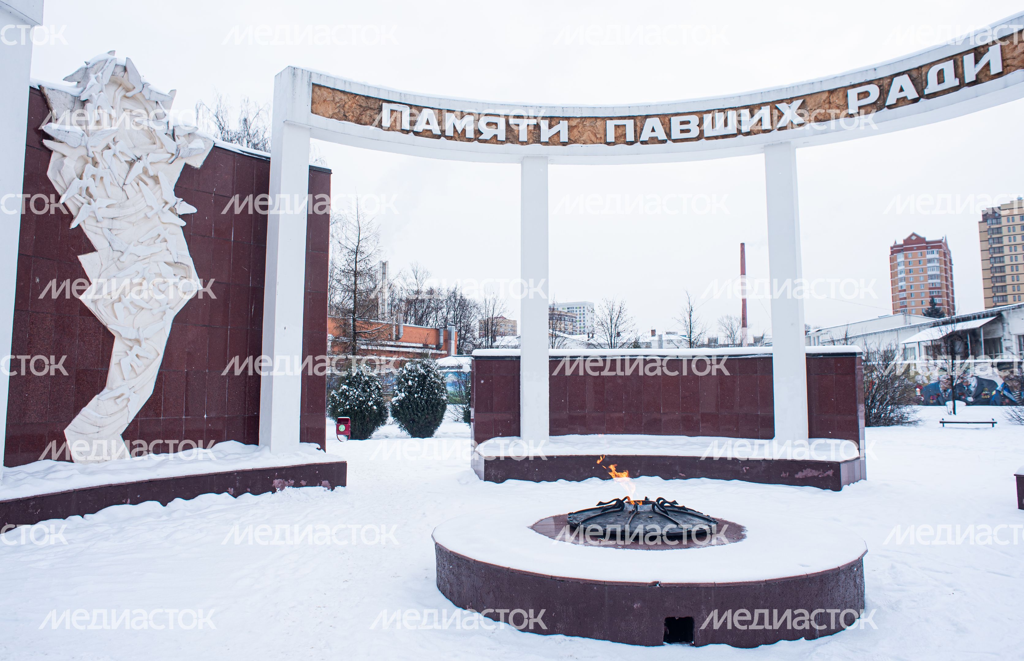 Зимние виды города Щелково