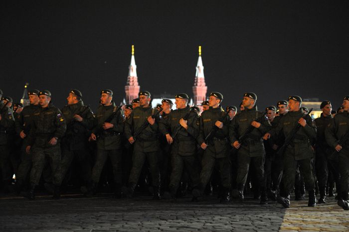 Репетиция Парада Победы на Красной площади в Москве