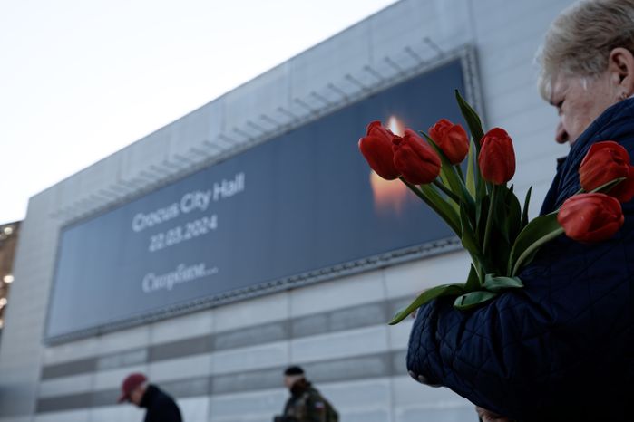 Мемориал в память о жертвах теракта в «Крокус Сити Холле» в Красногорске