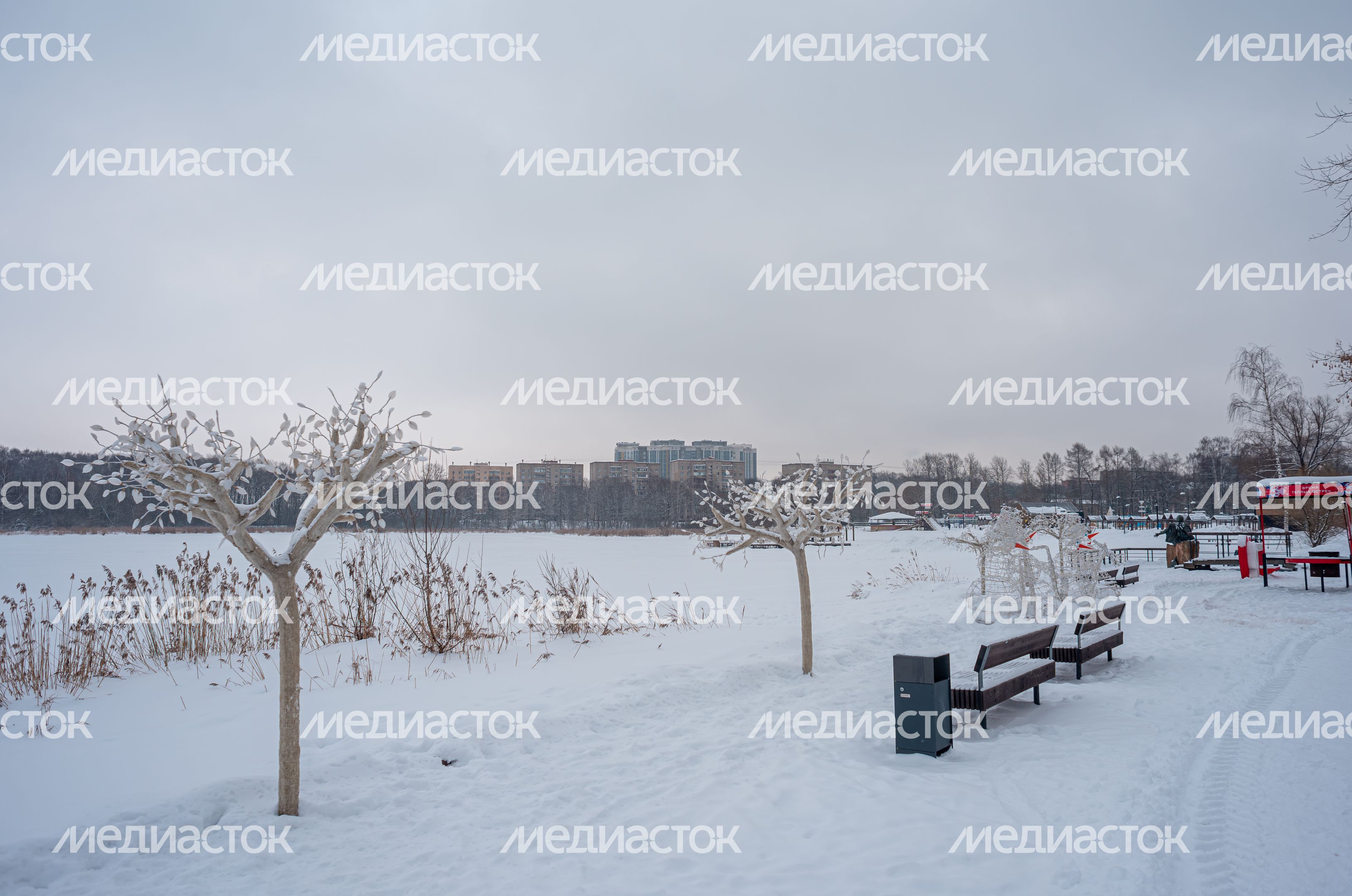 Зимние виды города Солнечногорск