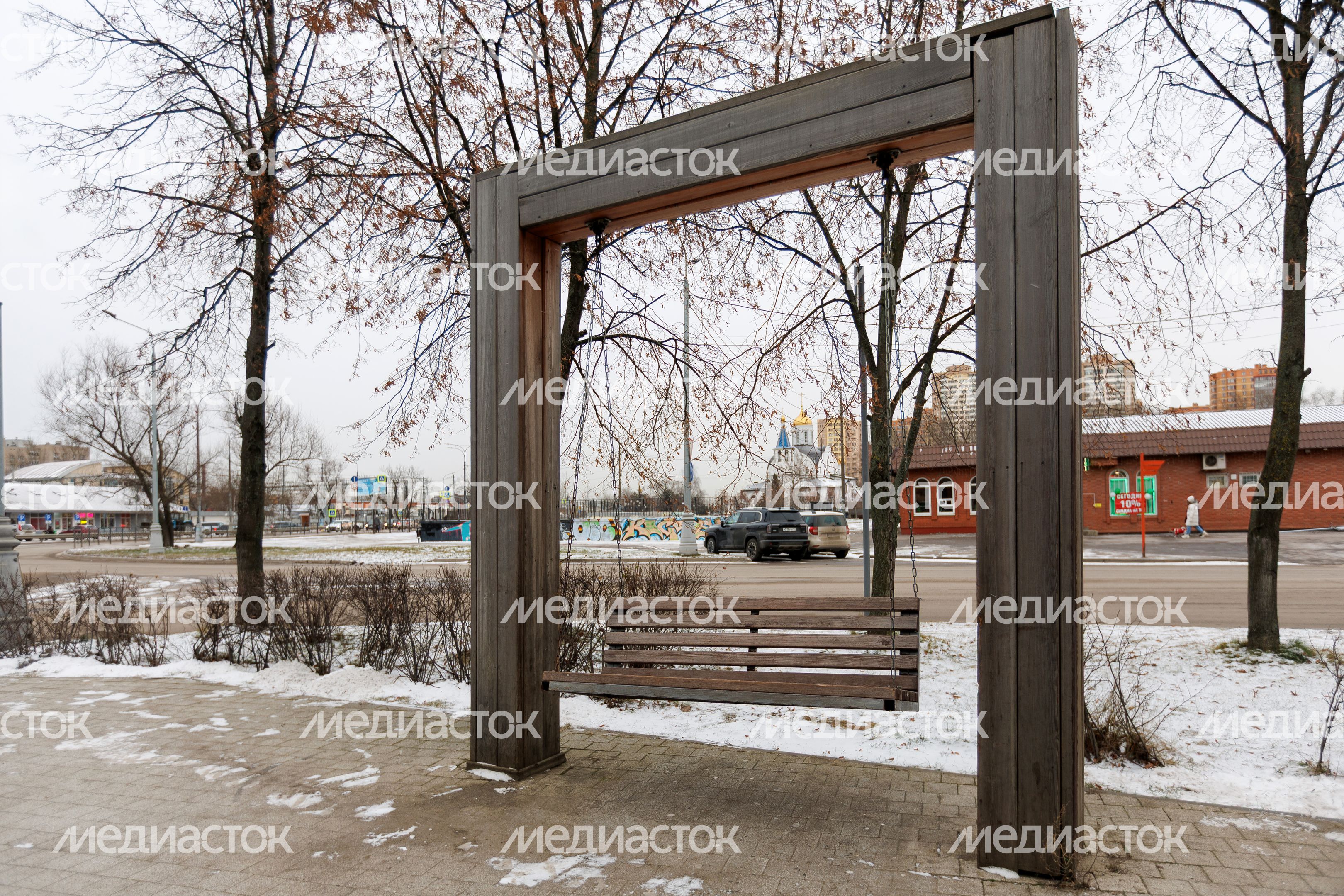 Александровский сквер в Реутове зимой Александровский сквер в Реутове зимой