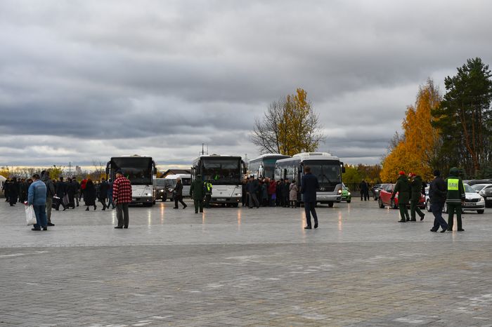 Церемония прощания с космонавтом Алексеем Леоновым в Подмосковье