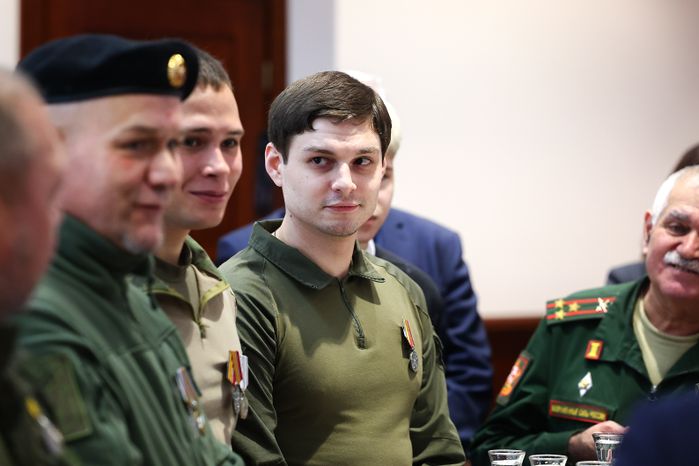 Награждение добровольцев из отряда «БАРС» Губернатором Подмосковья