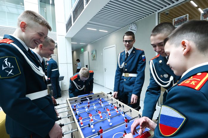 Встреча Губернатора Подмосковья с ребятами из кадетской школы «Корабелы Прионежья»