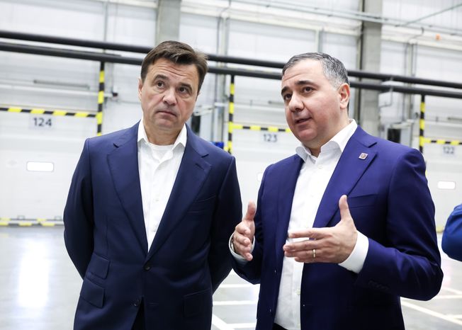 Андрей Воробьев принял участие в открытии распредцентра "Магнит" в Подольске