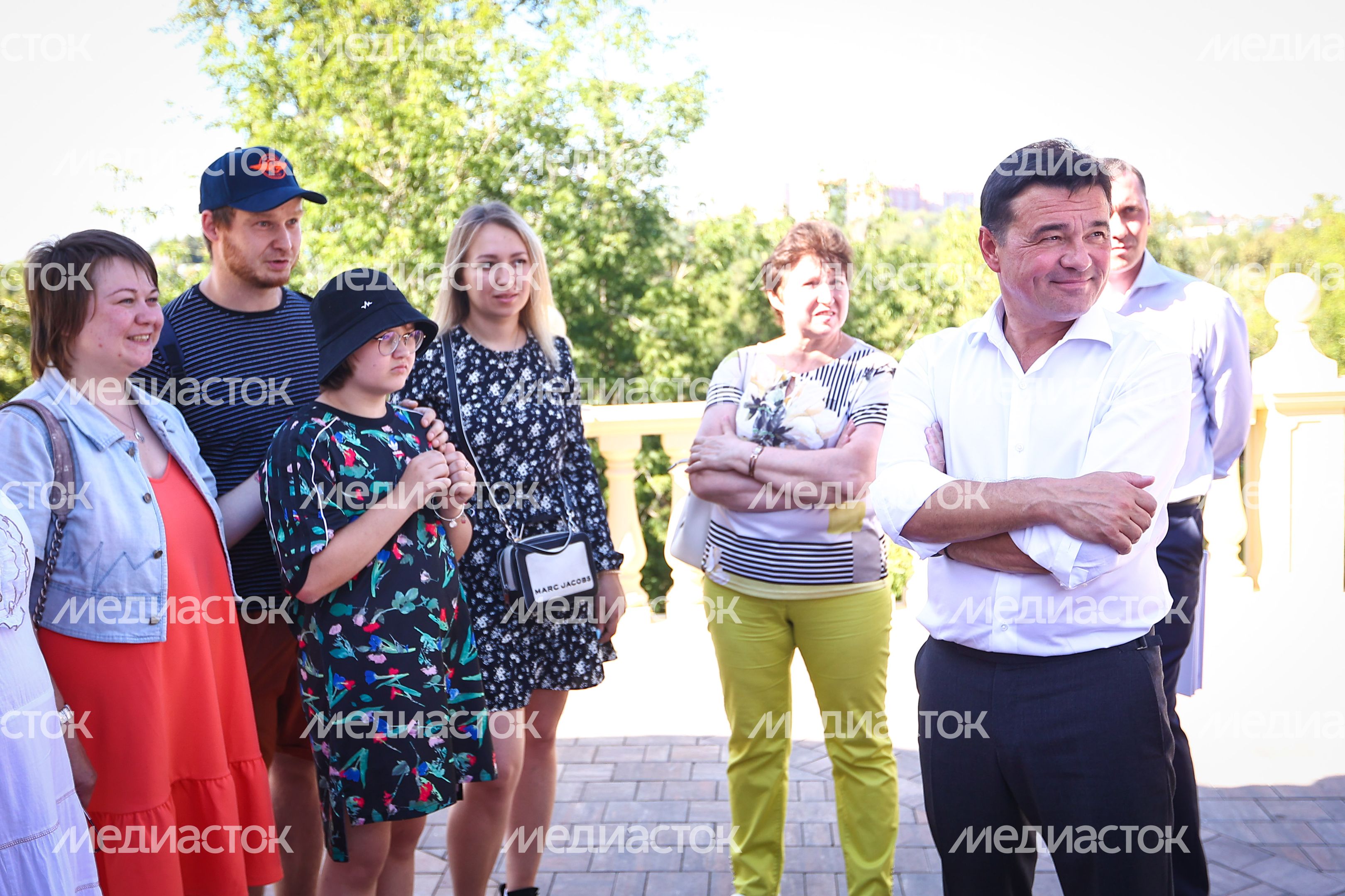 Проверка хода работ по благоустройству парка Талалихина в Подольске Губернатором Подмосковья