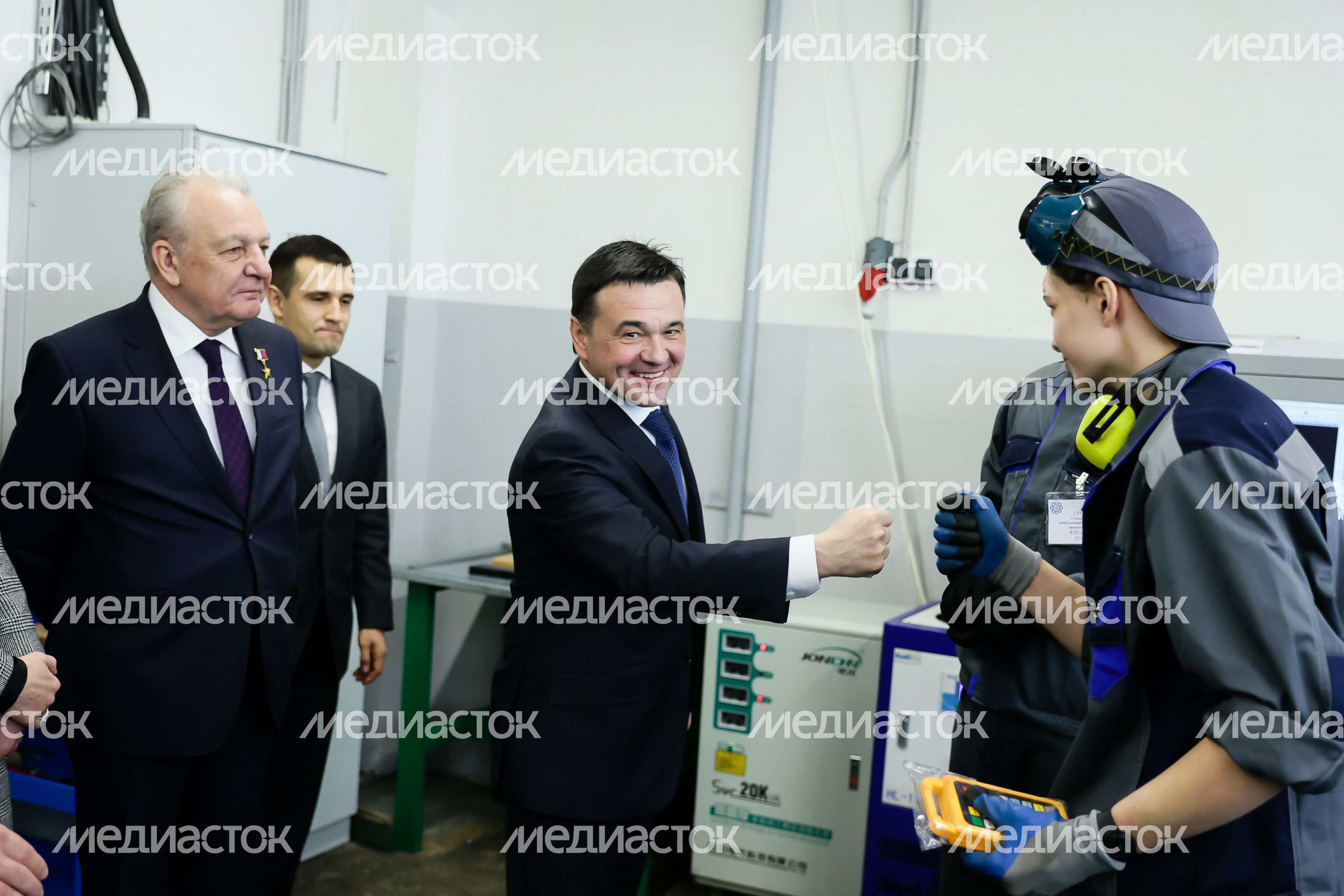 Посещение губернатором Подмосковья колледжа «Энергия» в Реутове