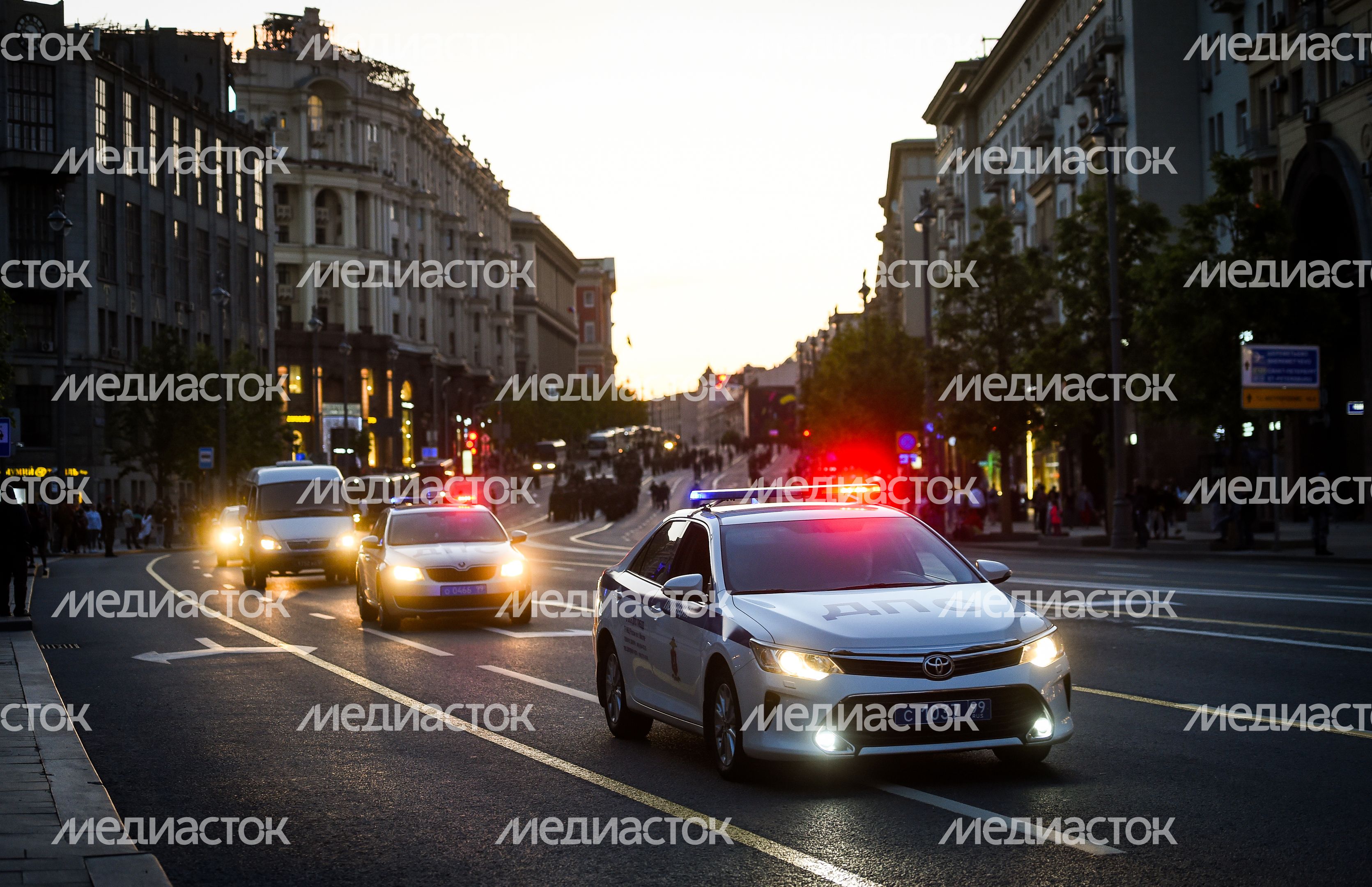 Пешая репетиция парада Победы в Москве