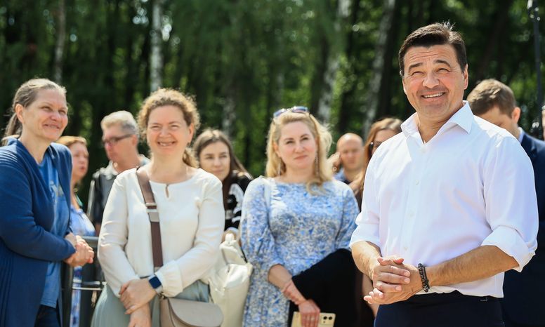 Проверка хода работ по очистке Малаховского озера Губернатором Подмосковья