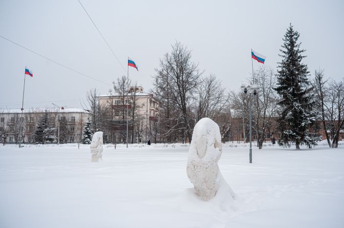 Зимние виды города Солнечногорск