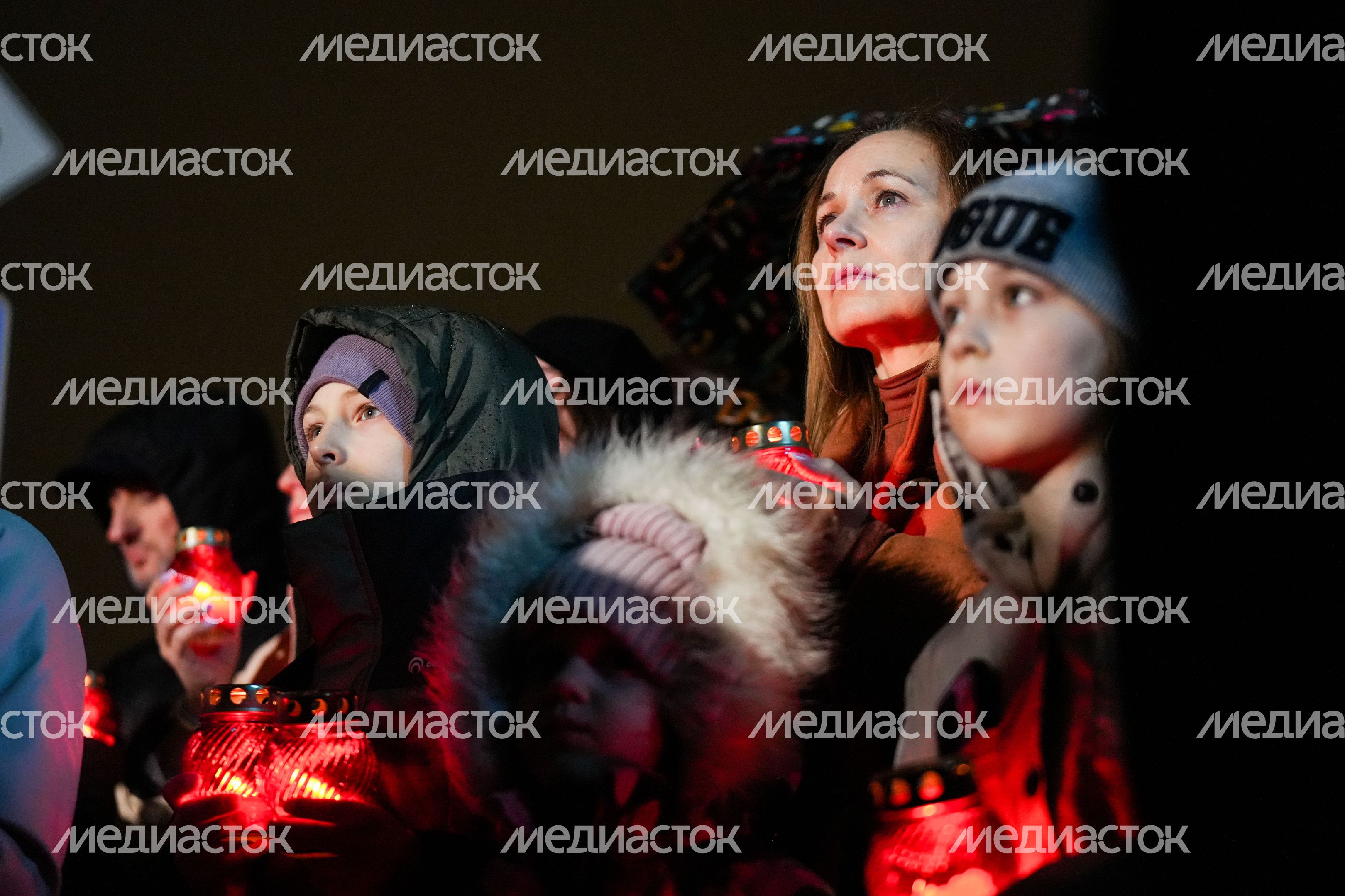 Акция памяти «Журавли» прошла на девятый день после теракта в "Крокус Сити Холле"