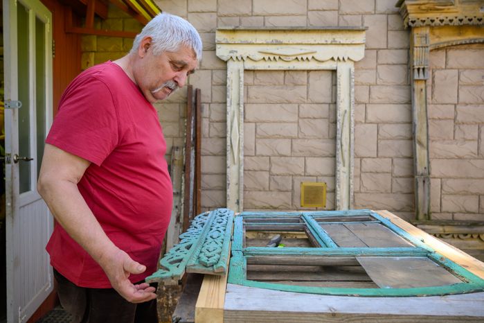 Реставрация наличников в деревне Заволенье Орехово-Зуевского округа