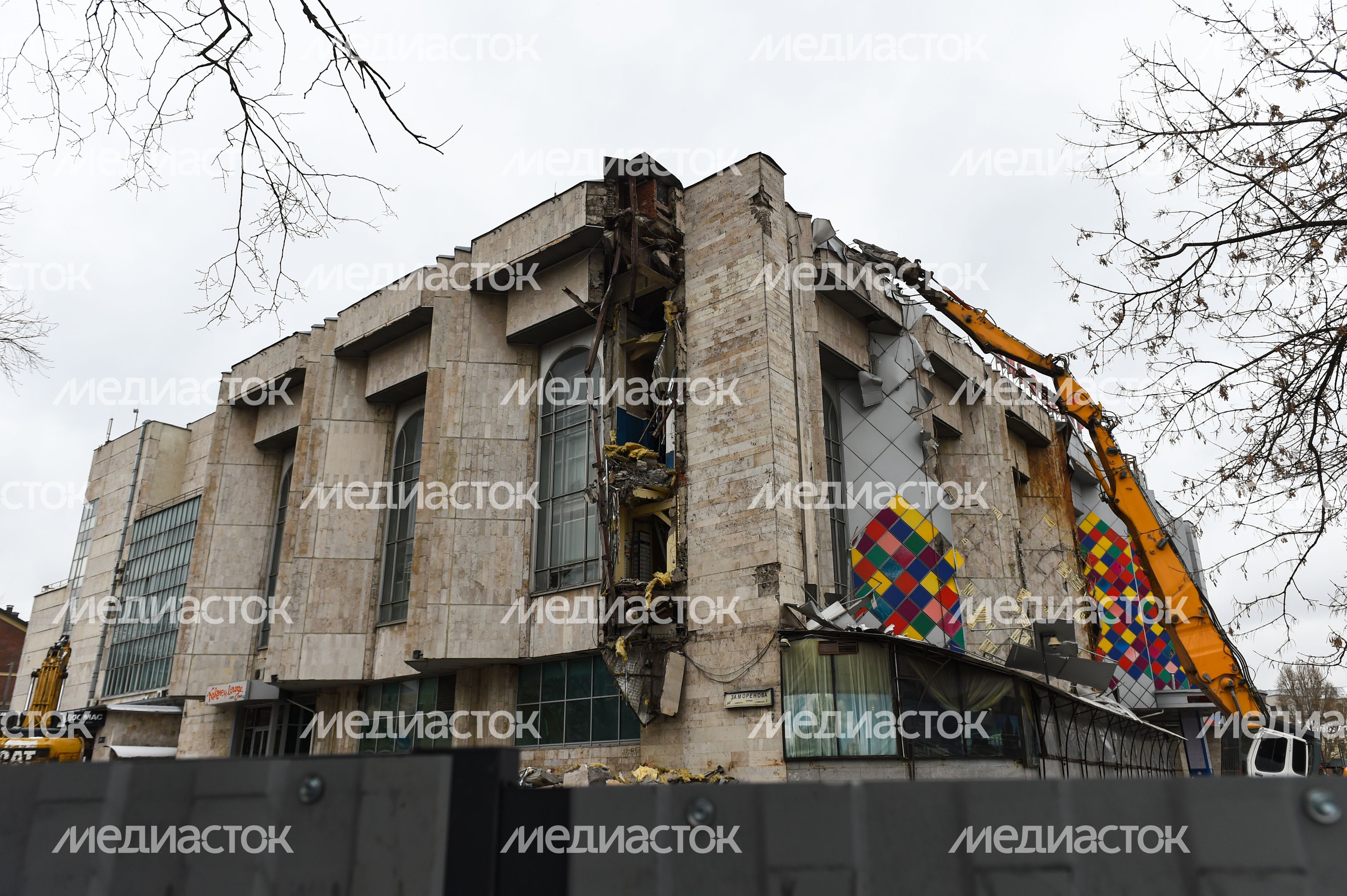 Снос кинотеатра «Соловей» в Москве